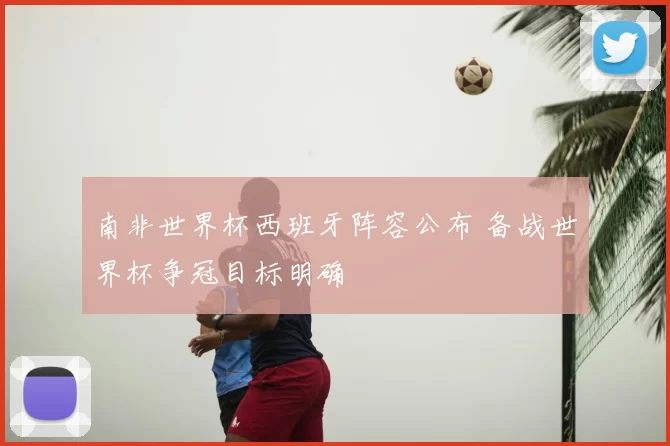 南非世界杯西班牙阵容公布 备战世界杯争冠目标明确