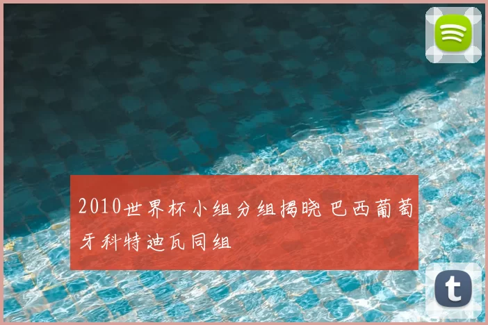 2010世界杯小组分组揭晓 巴西葡萄牙科特迪瓦同组
